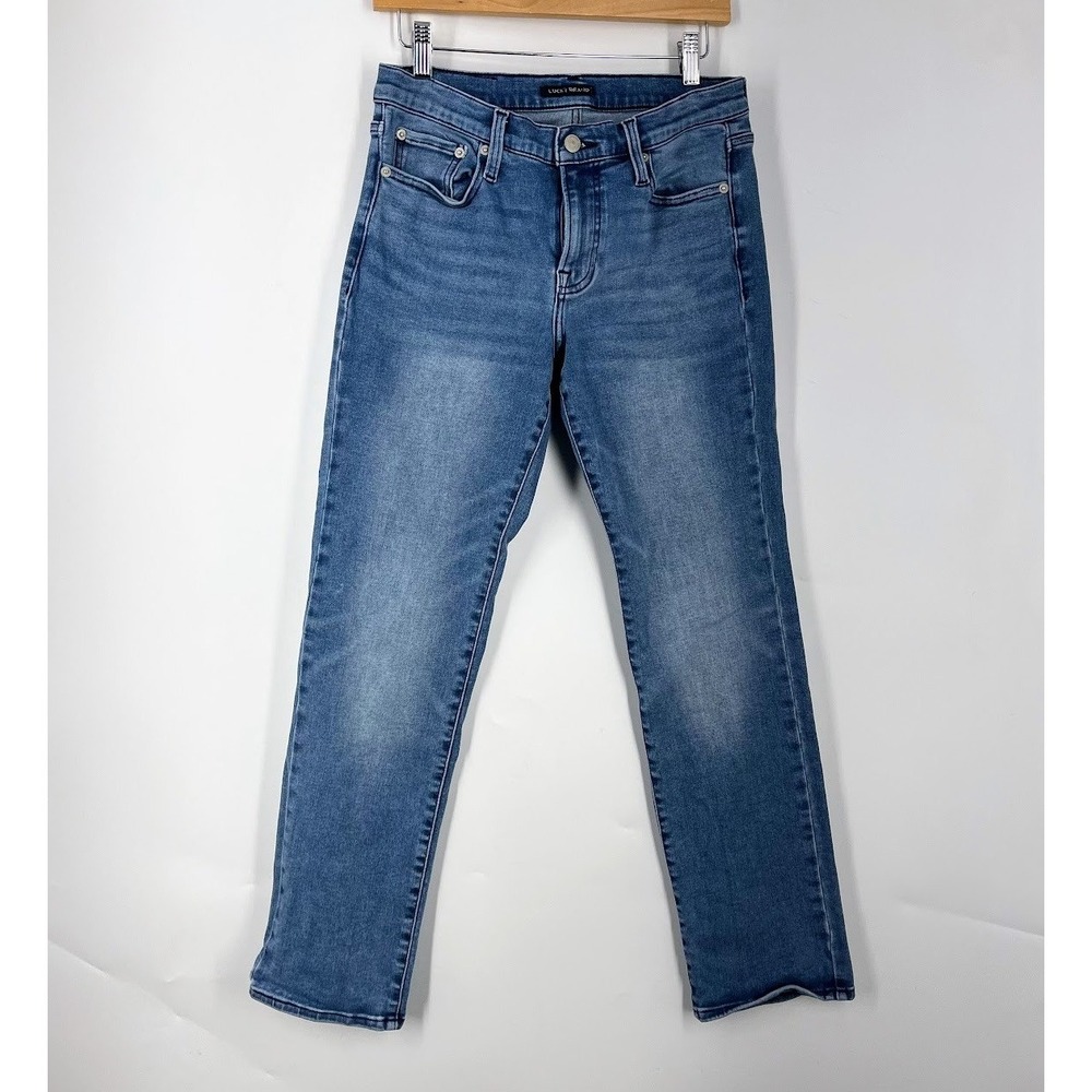 Lucky Brand Sweet Mid Rise Straight Jeans Womens 8/29 Blue Medium Wash Stretch